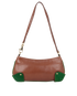 D-Ring Shoulder Bag, &pound;230, Handbags, Brown, Leather, Back view